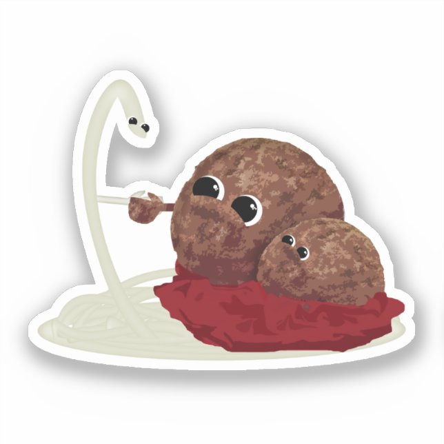 Adesivo Spaghetti Meet Balls (Frente)