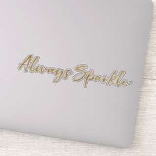 Adesivo Sparkle Dourado