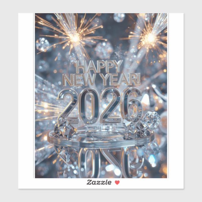 Adesivo Sparkle into the New Year Sticker (Folha)
