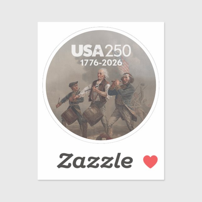 Adesivo Spirit of 76 - America's 250th Birthday (Folha)