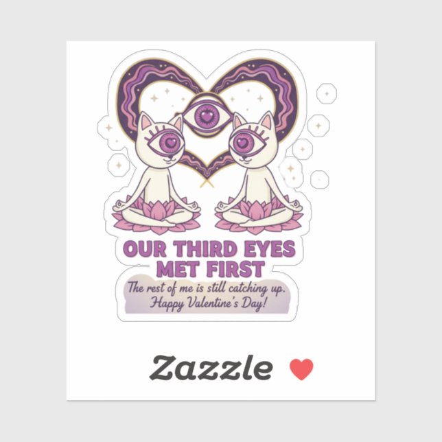 Adesivo spiritual valentine's day (Folha)