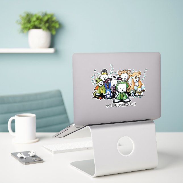 Adesivo Spiteful Optimism Club Decal  (Laptop na mesa)