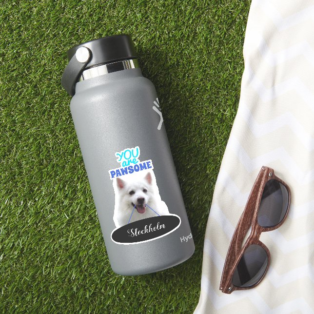 Adesivo Spitz Blue Pawsome Vinyl Stickers (HydroFlask Insitu)