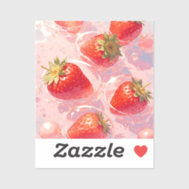 Adesivo Splash de Morango