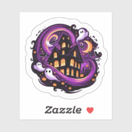 Adesivo Spooky Haunted House Vinyl Halloween Ghosts, Morce