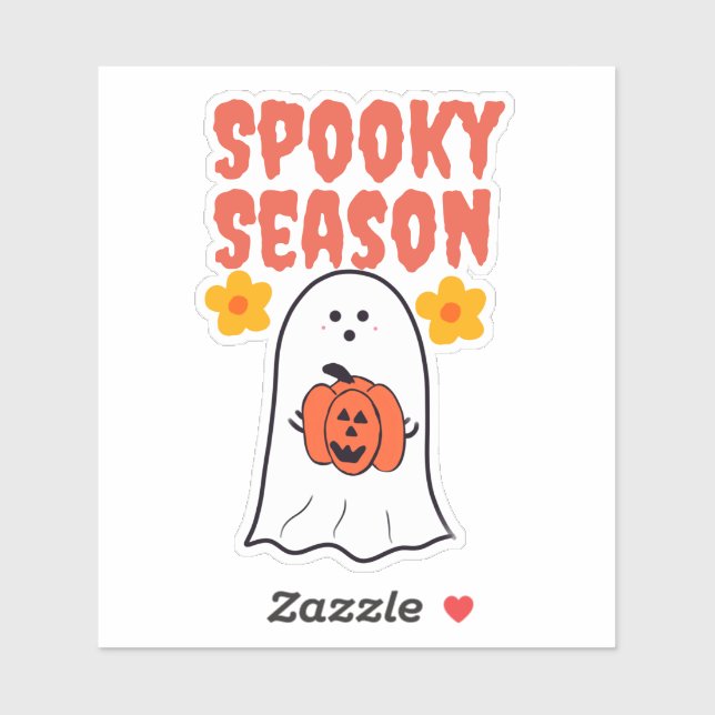 Adesivo Spooky Season Ghost (Folha)