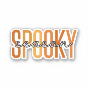 Adesivo Spooky Season Orange Shades Halloween