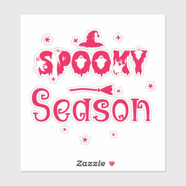 Adesivo Spooky Season Witch Hat (Folha)