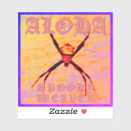 Adesivo Spooky Weaver (amarelo), Foto flexível