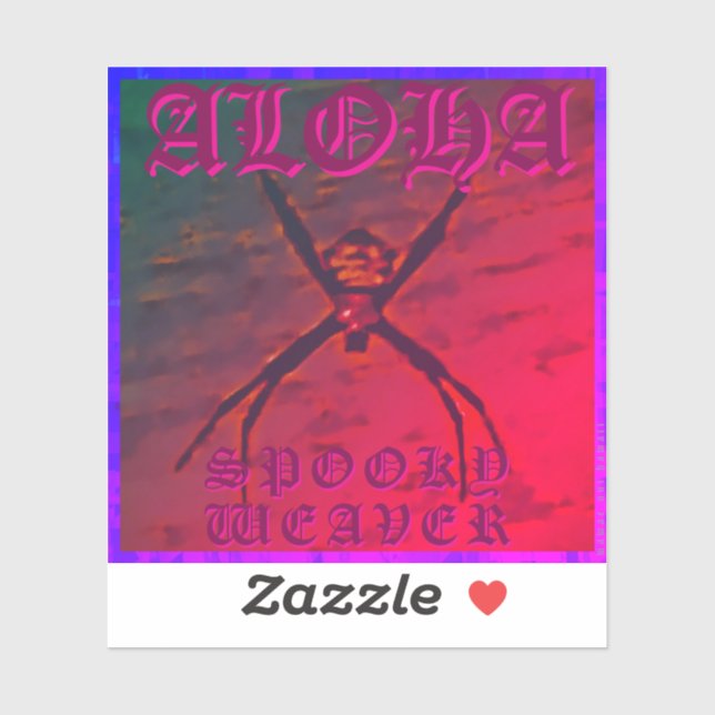 Adesivo Spooky Weaver (laranja), Foto flexível (Folha)