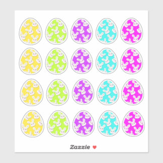 Adesivo Spring Bunny Face Easter Eggs-Pastel Sticker Sheet