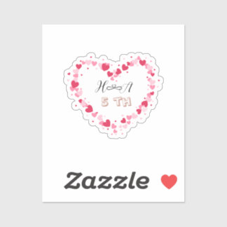 Adesivo Spring Floral Anniversary | Elegant Modern Wedding