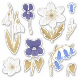 Adesivo Spring Flowers Art Sticker Pack