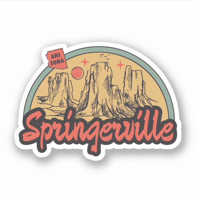 Adesivo Springerville, Arizona Sticker (Frente)