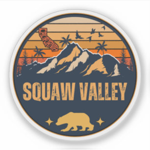 Adesivo Squaw Valley, Califórnia