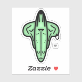 Adesivo Sr. Ears - rostos de desenho animado v1