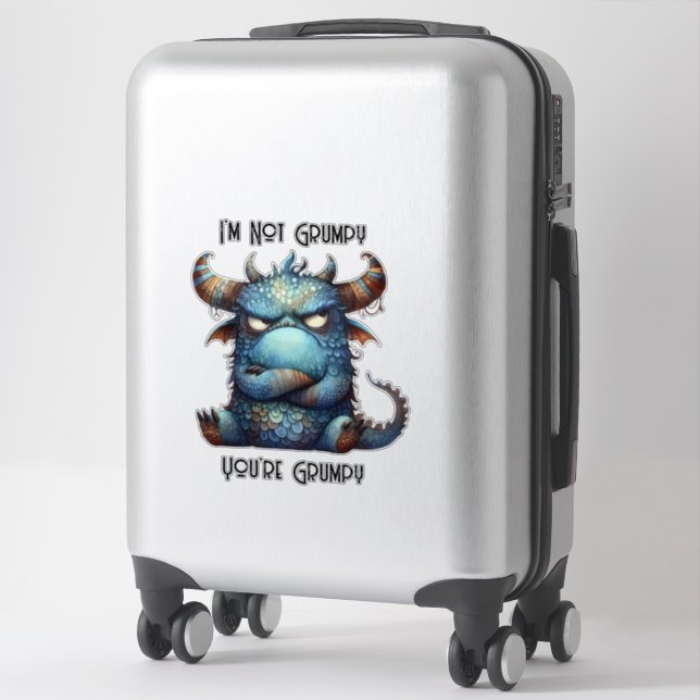 Adesivo Sr. Grumpy Monster Transparent Sticker (Mala)