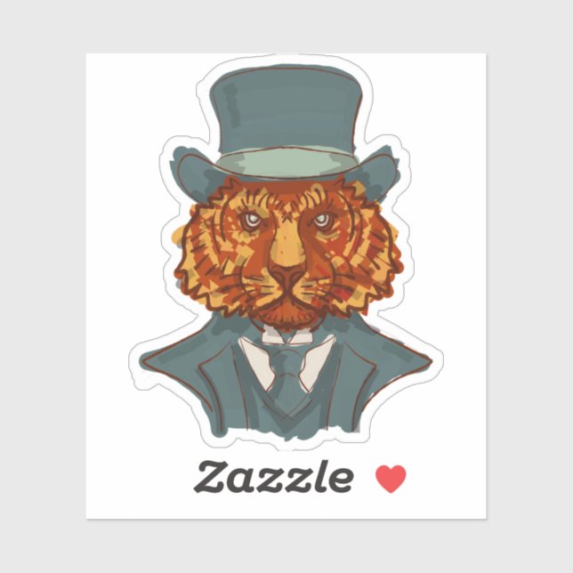 Adesivo Sr. Tiger (Folha)