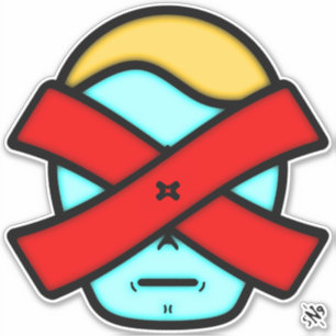 Adesivo Sr. X - Misteriosa anônima v1 Sticker