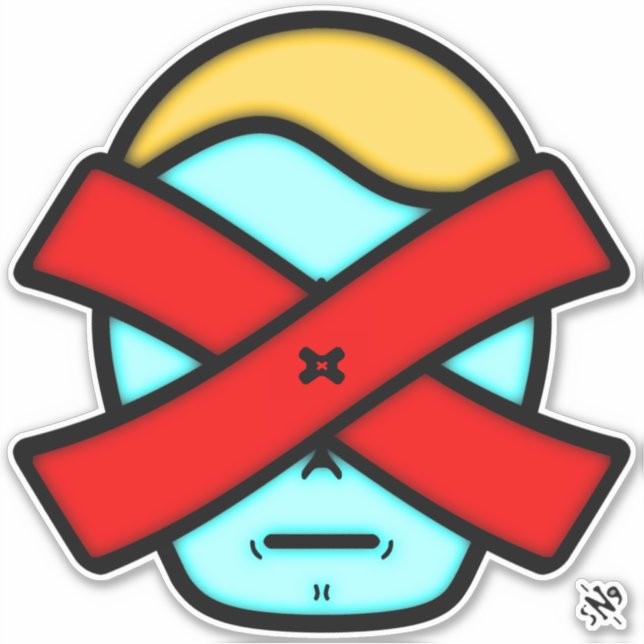 Adesivo Sr. X - Misteriosa anônima v1 Sticker (Frente)