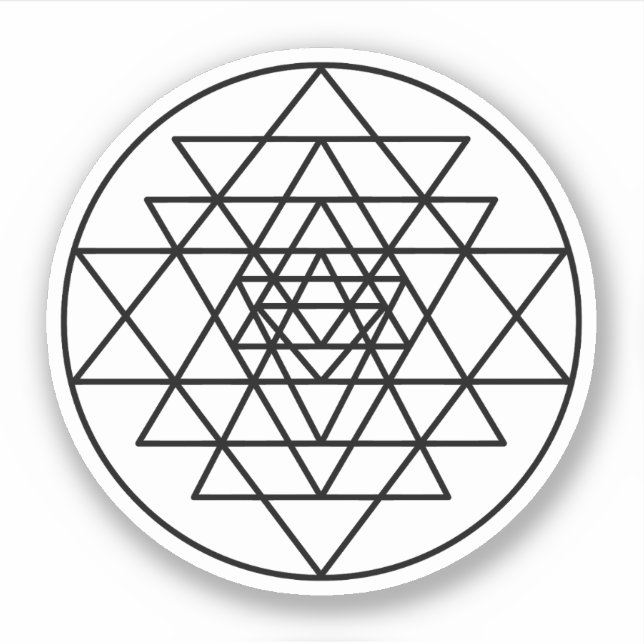 Adesivo Sri Yantra (Frente)