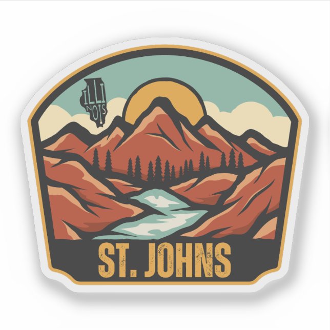 Adesivo St. Johns, Illinois  (Frente)