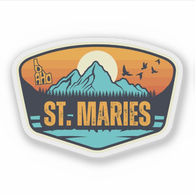 Adesivo St. Maries, Idaho (Frente)