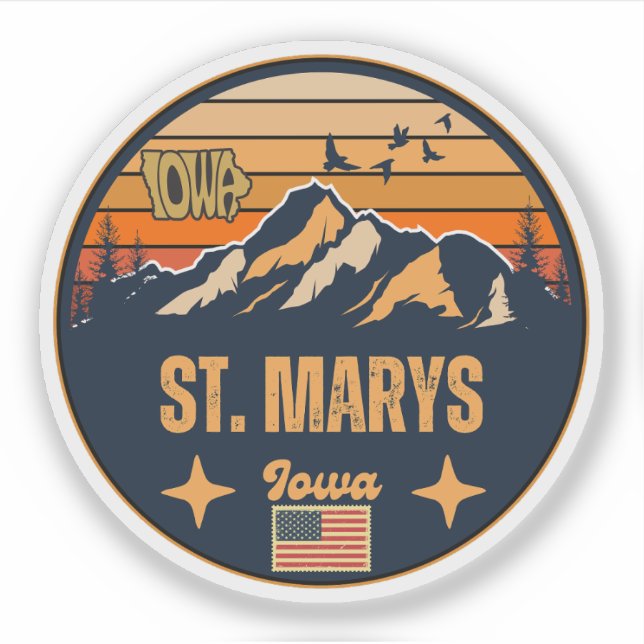 Adesivo St. Marys, Iowa (Frente)