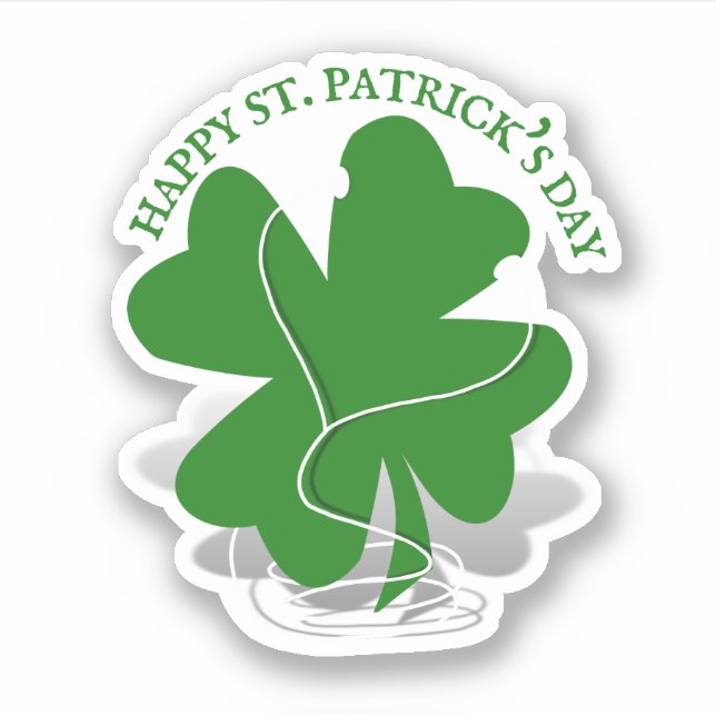Adesivo St. Patrick's Day iRish Clover (Frente)