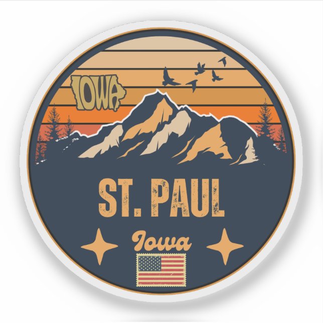 Adesivo St. Paul, Iowa (Frente)
