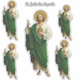 Adesivo St. religioso Jude o apóstolo de Jesus