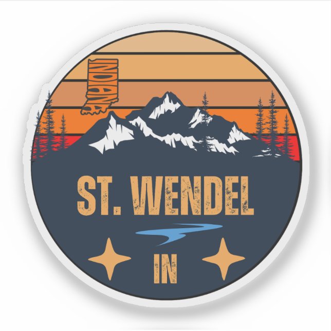 Adesivo St. Wendel, Indiana  (Frente)