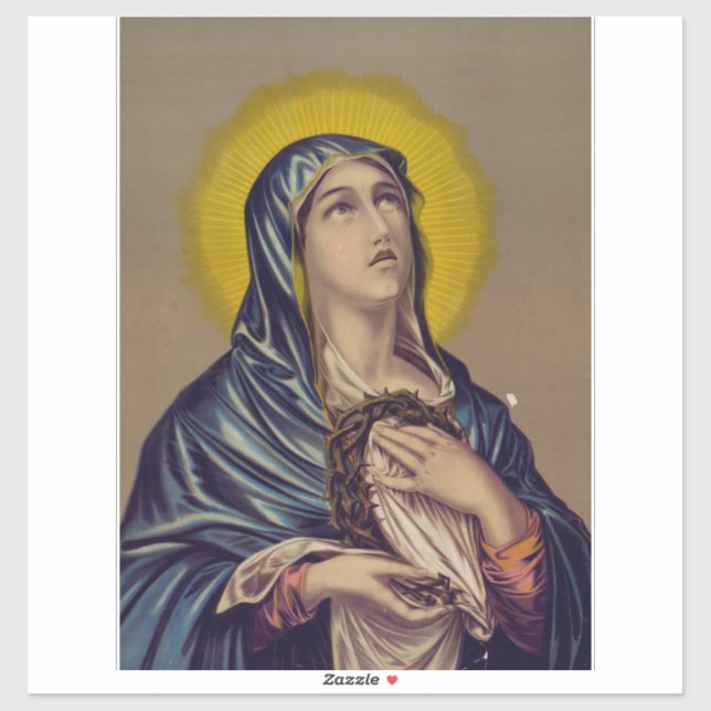 Adesivo Stabat Mater Nossa Senhora das Dores Arte Devocion (Folha)