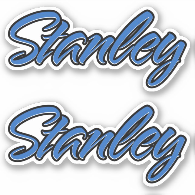 Adesivo Stanley Name blue Aufkleber Sticker Stickerset (Frente)