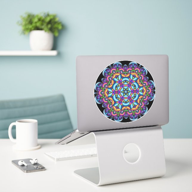 Adesivo Starlet Mandala (Laptop na mesa)