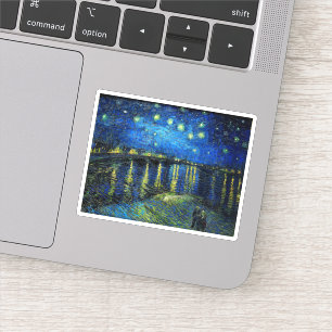 Adesivo Starry Night Over the Rhone por Vincent Van Gogh