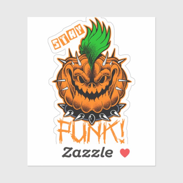 Adesivo Stay Punk! (Folha)