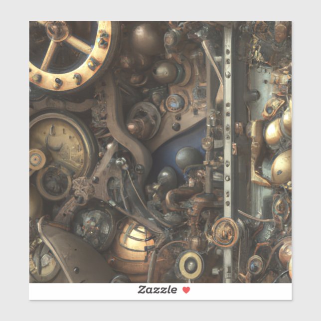 Adesivo Steampunk Art Vinyl Sticker (Folha)