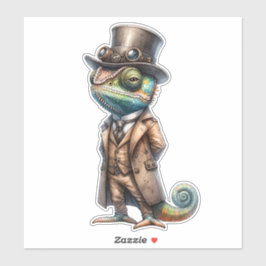 Adesivo Steampunk Chameleon Transparent Sticker