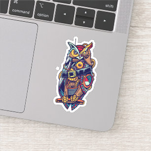 Adesivo Steampunk Owl