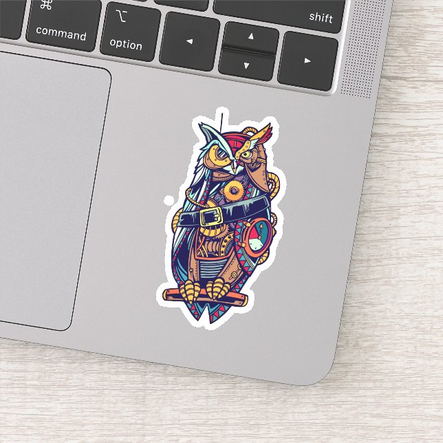 Adesivo Steampunk Owl (Detalhe)