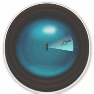 Adesivo Steampunk Vintage Navio Sonar Giant Squid Kraken