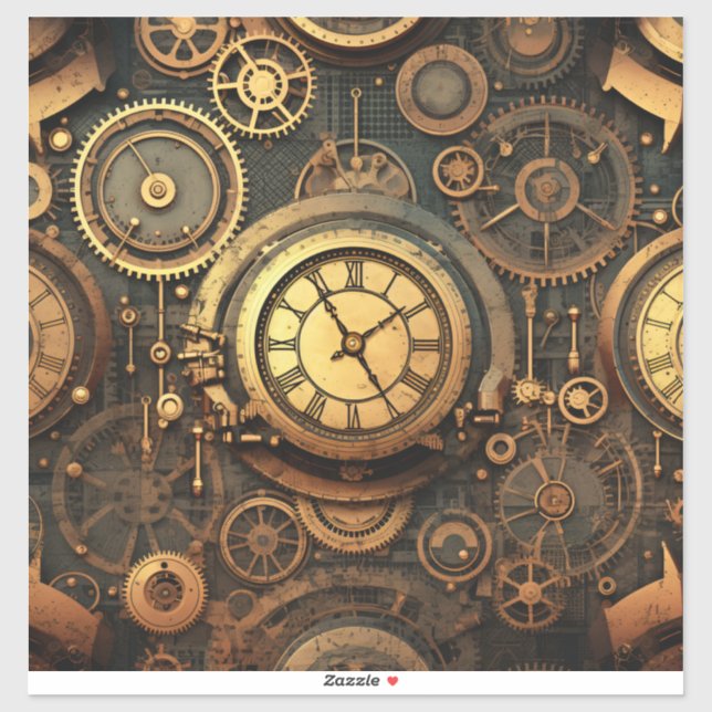 Adesivo Steampunk Vinyl Sticker (Folha)