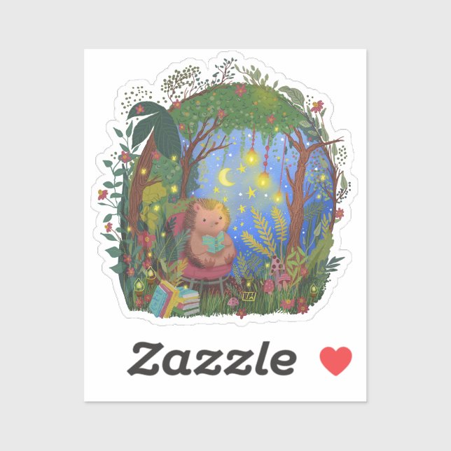 Adesivo Stella's Starry Storytime Hand desenhada por Tia (Folha)