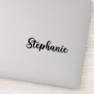 Adesivo Stephanie Name - Caligrafia manuscrita