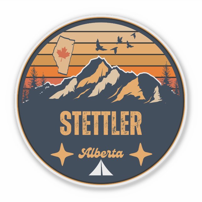Adesivo Stettler, Alberta (Frente)