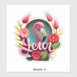 Adesivo Stick and Shine com Flamingo Stickers