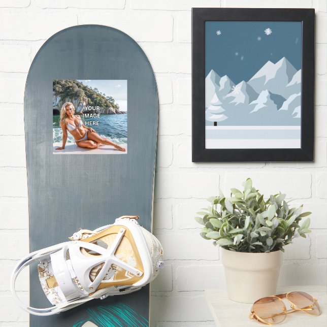 Adesivo STICK! ✨ Custom Vinyl Sticker Gloss  (Prancha de snowboard)