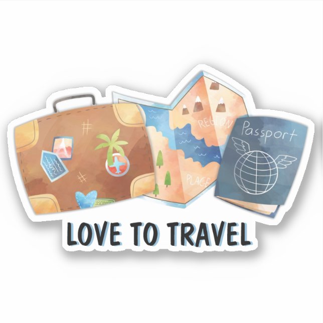 Adesivo Sticker - Amor ao Viagem (Frente)