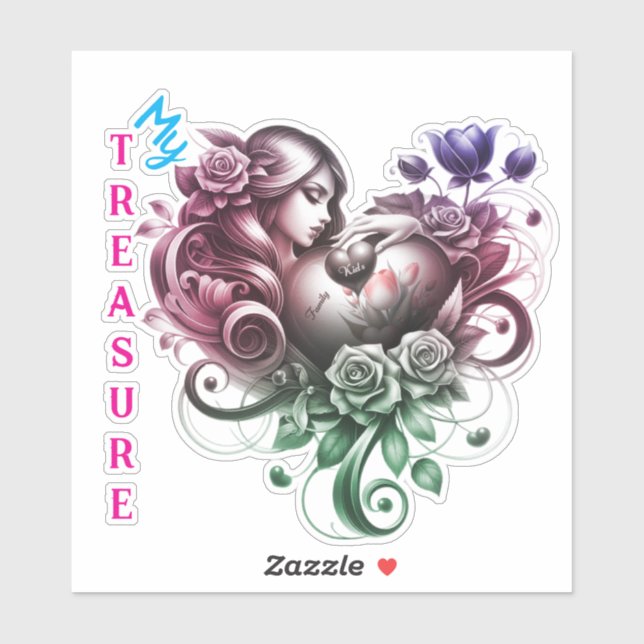 Adesivo Sticker Amor Incondicional (Folha)